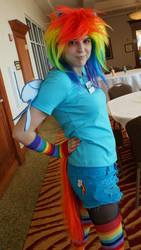 Size: 540x960 | Tagged: safe, rainbow dash, human, g4, cosplay, irl, irl human, photo