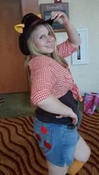 Size: 540x960 | Tagged: safe, applejack, human, g4, cosplay, irl, irl human, photo