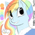 Size: 5669x5669 | Tagged: safe, artist:roxorigin, rainbow dash, g4, absurd resolution, fabulous, ponytail