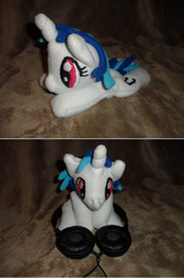 Size: 900x1354 | Tagged: safe, artist:crackle486, dj pon-3, vinyl scratch, g4, irl, photo, plushie