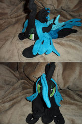 Size: 900x1354 | Tagged: safe, artist:crackle486, queen chrysalis, g4, irl, photo, plushie