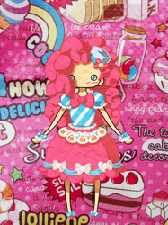 Size: 1936x2592 | Tagged: safe, artist:ko-koneko, pinkie pie, human, g4, chibi, clothes, cute, dress, female, gala dress, humanized, solo