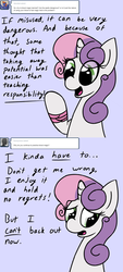 Size: 1280x2824 | Tagged: safe, artist:xenithion, sweetie belle, g4, ask, blood mage sweetie belle, tumblr