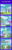 Size: 440x1820 | Tagged: safe, artist:zztfox, lilac sky, rainbow dash, soarin', spitfire, spring step, sunlight spring, g4, my little pony: friendship is magic, rainbow falls, cheerleader, comic, pie, pixel art, star fox