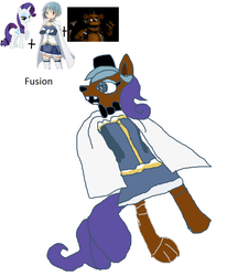 Size: 1024x1244 | Tagged: safe, artist:desu, rarity, g4, 1000 hours in ms paint, five nights at freddy's, freddy fazbear, fusion, ms paint, puella magi madoka magica, sayaka fazity, sayaka miki, wat, why