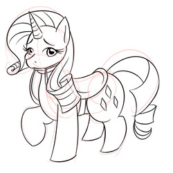 Size: 500x500 | Tagged: safe, artist:kloudmutt, rarity, g4, bit, bridle, female, saddle, solo, tack