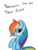 Size: 480x640 | Tagged: artist needed, safe, rainbow dash, pegasus, pony, g4, alternate hairstyle, bedroom eyes, bipedal, chest fluff, cute, dashabetes, ear fluff, fact, female, fluffy, lidded eyes, looking at you, mare, messy mane, simple background, solo, text, transparent background, truth