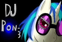 Size: 1007x675 | Tagged: safe, artist:deviousfate, dj pon-3, vinyl scratch, g4, female, solo