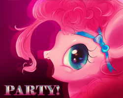 Size: 1000x800 | Tagged: safe, artist:mymguru, pinkie pie, earth pony, pony, g4, bust, female, looking at you, mare, open mouth, portrait, profile, solo