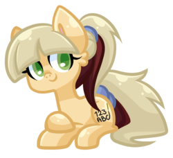 Size: 908x828 | Tagged: safe, artist:looji, oc, oc only, oc:nursery rhyme, earth pony, solo