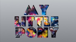 Size: 1191x670 | Tagged: safe, artist:rdbrony16, album, album cover, coldplay, mylo xyloto, parody