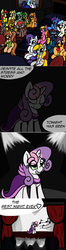 Size: 1000x3784 | Tagged: safe, artist:xenithion, princess celestia, princess luna, rarity, sweetie belle, g4, blood mage sweetie belle