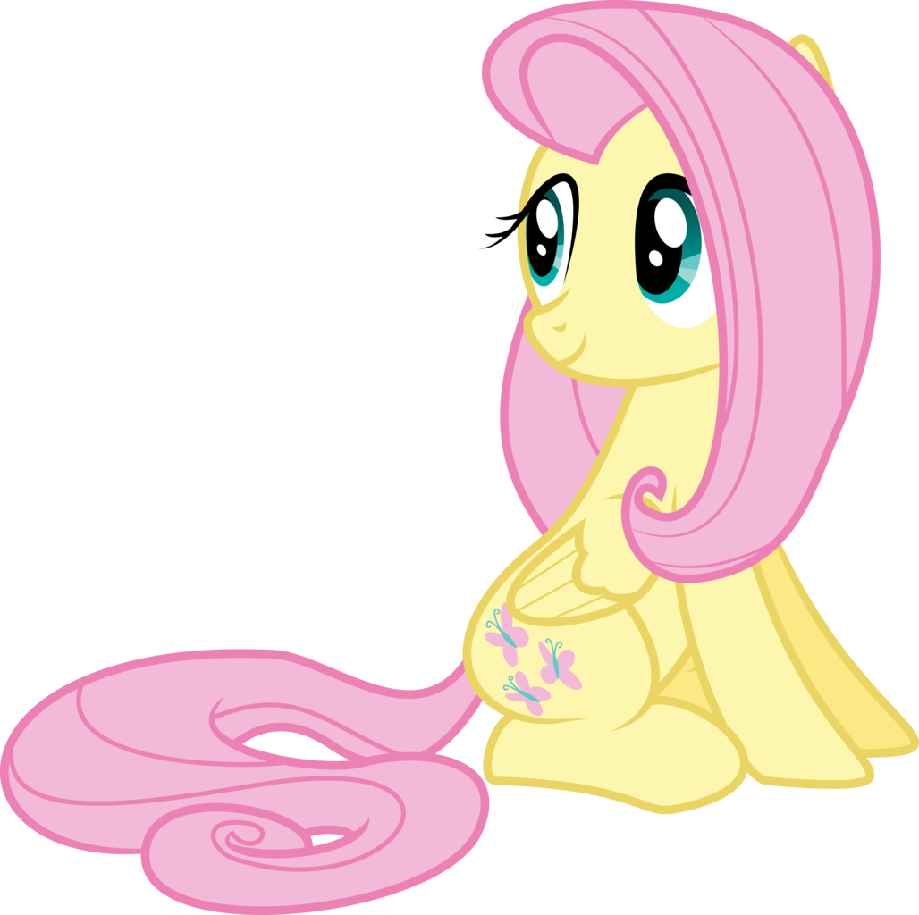 fluttershy, absurd resolution, cute, female, simple background, sitting, so...