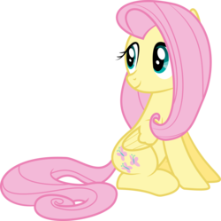 Size: 6500x6473 | Tagged: safe, artist:siaphra, fluttershy, g4, absurd resolution, cute, female, simple background, sitting, solo, transparent background, vector