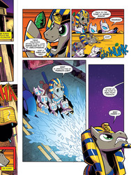 Size: 720x960 | Tagged: safe, idw, official comic, pharaoh phetlock, g4, spoiler:comic, spoiler:comicannual2014, comic, egyptian, ice, idw advertisement, male, maretropolis, preview