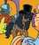 Size: 232x266 | Tagged: safe, artist:tony fleecs, idw, official comic, pony, friends forever #9, g4, my little pony: friends forever, spoiler:comic, hat, ponified, slash, sunglasses, top hat, unnamed character, unnamed pony