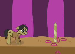 Size: 700x500 | Tagged: safe, artist:starit, pony, darkseed, mike dawson, ponified, retsupurae, ring toss, shrimp baby, solo