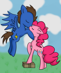 Size: 1605x1906 | Tagged: safe, artist:baa-chan01, pinkie pie, oc, g4, canon x oc, female, male, shipping, straight