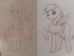 Size: 2048x1536 | Tagged: safe, artist:baa-chan01, derpy hooves, pegasus, pony, g4, female, mare, traditional art