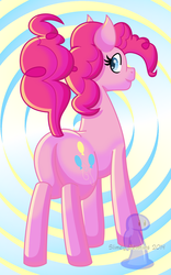 Size: 1000x1600 | Tagged: safe, artist:slimeyjenkins, pinkie pie, g4, butt, looking at you, plot