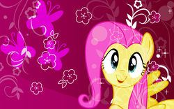 Size: 1920x1200 | Tagged: safe, artist:slb94, fluttershy, g4, cute, cutie mark, flower, vector, wallpaper