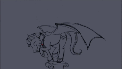 Size: 1280x720 | Tagged: safe, artist:ink potts, oc, oc only, bat pony, pony, vampire, vampony, animated, animatic, dracula, ear fluff, song of the count, trotting, trotting in place, youtube link