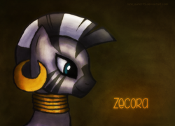 Size: 800x576 | Tagged: safe, artist:lunejaune145, zecora, zebra, g4, female, solo