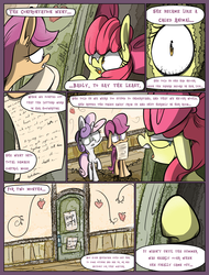 Size: 1235x1625 | Tagged: safe, artist:slitherpon, apple bloom, scootaloo, sweetie belle, moody mark crusaders, g4, alternate universe, comic, cutie mark crusaders, psychological imprisonment