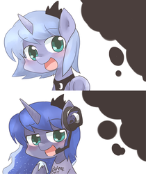 Size: 800x951 | Tagged: safe, artist:gyaheung, princess luna, alicorn, pony, gamer luna, g4, blame my sister, headset