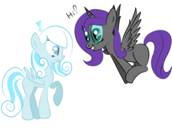 Size: 4725x3569 | Tagged: safe, artist:forestheart74, oc, oc only, oc:nyx, oc:snowdrop, alicorn, pony, alicorn oc, duo