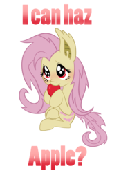 Size: 2100x3000 | Tagged: safe, artist:lexieskye, fluttershy, bat pony, pony, g4, apple, bat ponified, blushing, bronybait, cute, daaaaaaaaaaaw, flutterbat, heart, heart eyes, high res, hoof hold, nom, race swap, shyabates, shyabetes, simple background, sitting, smiling, solo, transparent background, vector, wingding eyes