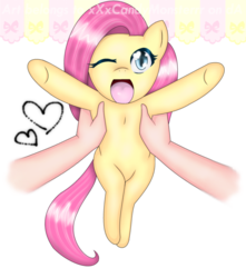 Size: 2335x2645 | Tagged: safe, artist:queensmil3y, fluttershy, g4, cute, hand, heart, high res
