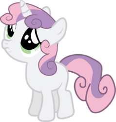 Size: 900x947 | Tagged: safe, artist:creshosk, sweetie belle, pony, unicorn, g4, cute, diasweetes, female, filly, foal, frown, looking up, puppy dog eyes, sad, simple background, solo, transparent background, vector