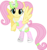 Size: 8000x8467 | Tagged: safe, artist:claritea, fluttershy, pegasus, pony, rabbit, g4, absurd resolution, alternate hairstyle, clothes, female, hair bow, pajamas, panties, pigtails, ribbon, simple background, slippers, socks, solo, transparent background, underwear, vector, white underwear