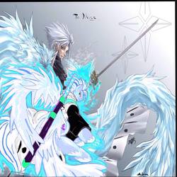 Size: 960x960 | Tagged: safe, artist:drake(other), edit, human, pony, bleach (manga), crossover, hitsugaya toshiro, human ponidox, ponified, solo, sword, weapon