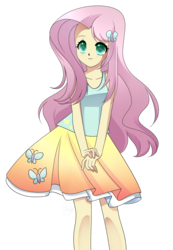 Size: 1084x1568 | Tagged: safe, artist:haydee, fluttershy, equestria girls, g4, cute, female, shyabetes, solo