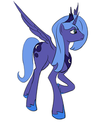 Size: 760x940 | Tagged: safe, princess luna, g4, female, s1 luna, simple background, solo