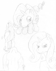 Size: 2366x3002 | Tagged: safe, artist:bigmacintosh2000, rarity, g4, high res, monochrome, traditional art