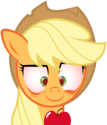 Size: 893x1039 | Tagged: safe, artist:genericdave, applejack, g4, female, solo, that pony sure does love apples