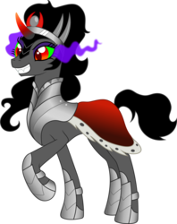 Size: 5000x6299 | Tagged: safe, artist:fukaketsu, king sombra, umbrum, g4, absurd resolution, female, mare, queen umbra, rule 63, simple background, solo, transparent background