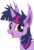 Size: 739x1081 | Tagged: safe, artist:magister39, twilight sparkle, bat pony, pony, g4, bat ponified, cute, fangs, female, happy, hilarious in hindsight, mare, open mouth, race swap, simple background, smiling, solo, transparent background, twibat, vector