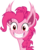 Size: 4800x6000 | Tagged: safe, artist:magister39, pinkie pie, bat pony, pony, bats!, g4, absurd resolution, bat ponified, creepy, fangs, female, grin, looking at you, pinkiebat, race swap, simple background, smiling, solo, transparent background, vector