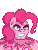 Size: 336x440 | Tagged: safe, artist:mrponiator, pinkie pie, g4, animated, doom, doom comic, doom guy, glare, gritted teeth, hoof hold, male, manly, meme, muscles, open mouth, parody, party popper, pinkie pump, pixel art, rip and tear, simple background, solo, talking, transparent background, yelling