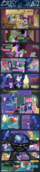 Size: 1600x6744 | Tagged: safe, artist:seventozen, applejack, fluttershy, pinkie pie, princess luna, rainbow dash, rarity, spike, twilight sparkle, oc, comic:rocket to insanity, fanfic:rocket to insanity, g4, comic, fanfic, fanfic art, heterochromia, hospital, typewriter