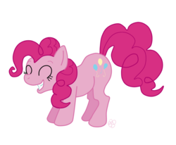 Size: 893x736 | Tagged: safe, pinkie pie, g4, eyes closed, female, solo