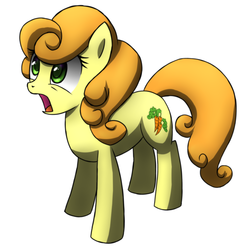 Size: 4000x4000 | Tagged: safe, artist:coma392, carrot top, golden harvest, earth pony, pony, g4, female, mare, pixiv, simple background, solo, white background