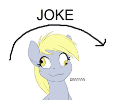 Size: 1013x800 | Tagged: source needed, safe, artist:moophins, derpy hooves, pegasus, pony, g4, :3, derp, female, joke, mare, metaphor, reaction image, smiling, solo