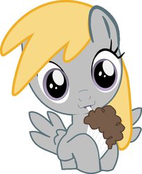 Size: 600x734 | Tagged: safe, artist:spartanninjadragon, chirpy hooves, g4, :3, chirpabetes, cute, hoof hold, looking at you, milkshake ponies, simple background, smiling, solo, spread wings, vector, white background