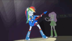 Size: 500x282 | Tagged: safe, edit, edited screencap, screencap, fluttershy, rainbow dash, sunset shimmer, equestria girls, g4, my little pony equestria girls: rainbow rocks, and then sex happened, animated, clothes, female, heart, lesbian, sunsetdash, tackle
