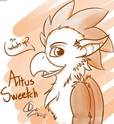Size: 882x960 | Tagged: safe, artist:skoop, oc, oc only, oc:altus sweech, griffon, looking at you
